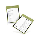 A4 Portrait / Vegan Leather - Basil Green / Design online