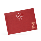 A4 Landscape / Vegan Leather - Beaujolais Red / Design online