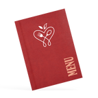 A4 Portrait / Vegan Leather - Beaujolais Red / Design online