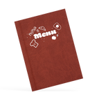 A4 Portrait / Vegan Leather - Redwood Brown / Design online