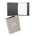 A4 Portrait / Vegan Leather - Stone Grey / Design online