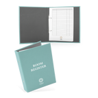 A4 Portrait / Vegan Leather - Aqua Blue / Design online