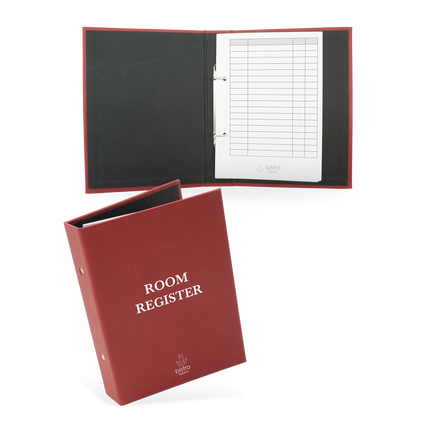 Guest Information Folder with Rings | Hotel Room Directory