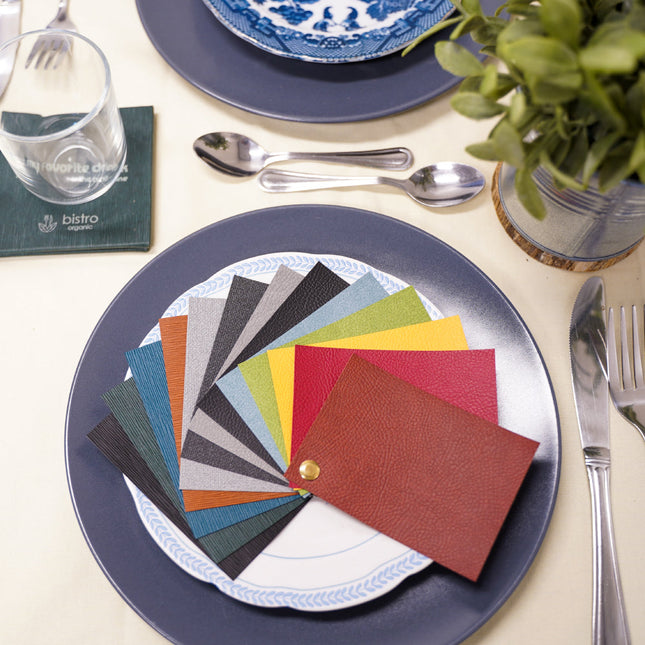 Hospitality Menu Colours & Textures Swatch